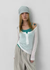 Dream Summer See-through Button Long Sleeve T-shirt