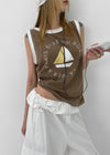 Rappel Color Block Print Summer Sleeveless