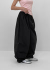(UNISEX) Showkeng Banding Rivet String Nylon Pants