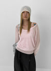 Niren Summer See-Through Linen U-Neck Knitwear
