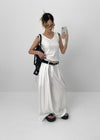Bentil Pin Tuck Summer Wide Slacks
