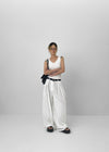 Bentil Pin Tuck Summer Wide Slacks