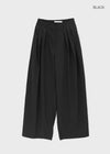 Bentil Pin Tuck Summer Wide Slacks