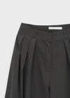 Bentil Pin Tuck Summer Wide Slacks