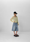 Niren Summer See-Through Linen U-Neck Knitwear