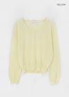 Niren Summer See-Through Linen U-Neck Knitwear