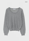 Niren Summer See-Through Linen U-Neck Knitwear