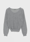 Niren Summer See-Through Linen U-Neck Knitwear