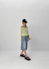 Nejing Back Pocket Summer Washed Bermuda Denim Pants