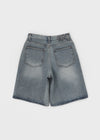Horemt Washed Bermuda Denim Pants