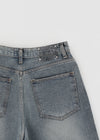 Horemt Washed Bermuda Denim Pants
