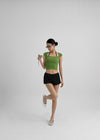 Solvereen Lace Dot Banding Shorts
