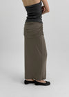 Murak Shirring Layered Long Skirt