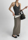 Murak Shirring Layered Long Skirt