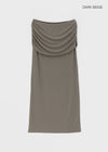 Murak Shirring Layered Long Skirt