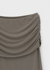 Murak Shirring Layered Long Skirt