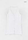 Rection Button Halter Sleeveless