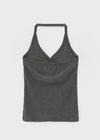 Rection Button Halter Sleeveless