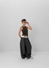 Hoveton Ribbed halter sleeveless