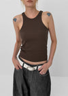 Hoveton Ribbed halter sleeveless