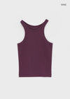 Hoveton Ribbed halter sleeveless