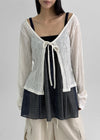 No-frills Strap Wrinkle Summer Cardigan