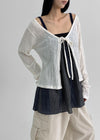 No-frills Strap Wrinkle Summer Cardigan