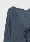 No-frills Strap Wrinkle Summer Cardigan
