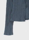 No-frills Strap Wrinkle Summer Cardigan