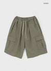 (UNISEX) Zombie Banding Cargo Bermuda Shorts