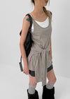 Deotting Layered Strap Long Sleeveless