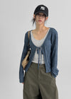 No-frills Strap Wrinkle Summer Cardigan
