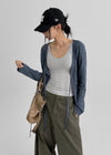 No-frills Strap Wrinkle Summer Cardigan
