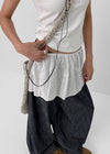 Roken Banding Dot Layered Mini Skirt