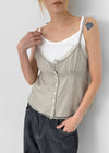 Ketu Flower Lace Sleeveless Blouse