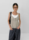 Ketu Flower Lace Sleeveless Blouse