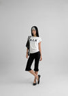 Hixard Frill Banding Capri Pants
