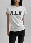 Tenrou Shirring Printing Short-sleeved T-shirt
