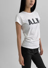 Tenrou Shirring Printing Short-sleeved T-shirt