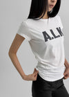 Tenrou Shirring Printing Short-sleeved T-shirt