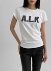 Tenrou Shirring Printing Short-sleeved T-shirt