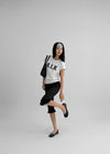 Tenrou Shirring Printing Short-sleeved T-shirt