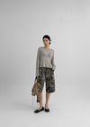 Tsha Strap Camo Cargo Bermuda Pants