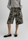 Tsha Strap Camo Cargo Bermuda Pants