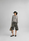 Tsha Strap Camo Cargo Bermuda Pants