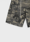 Tsha Strap Camo Cargo Bermuda Pants