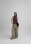 Jackt Layered Wrap Skirt Pants