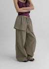 Jackt Layered Wrap Skirt Pants