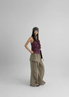 Jackt Layered Wrap Skirt Pants