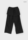 Jackt Layered Wrap Skirt Pants